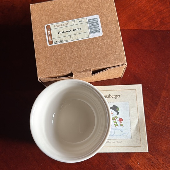 LONGABERGER Holiday bowl - Picture 3 of 5